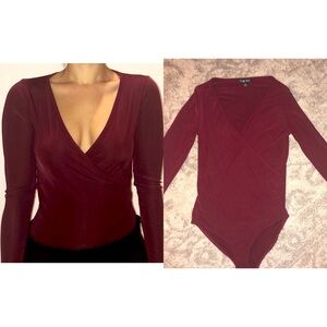 Long Sleeve Red Bodysuit